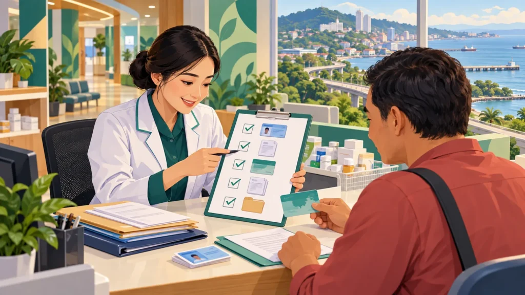 Ilustrasi checklist dokumen untuk persiapan pengambilan obat PRB
