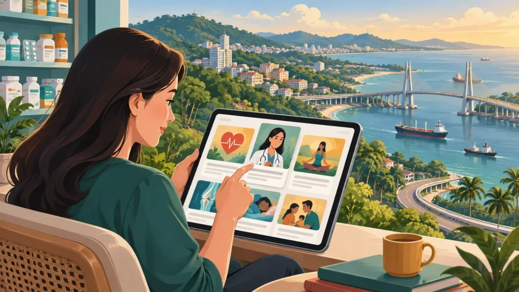 Ilustrasi membaca artikel informasi JKN dan PRB di Balikpapan