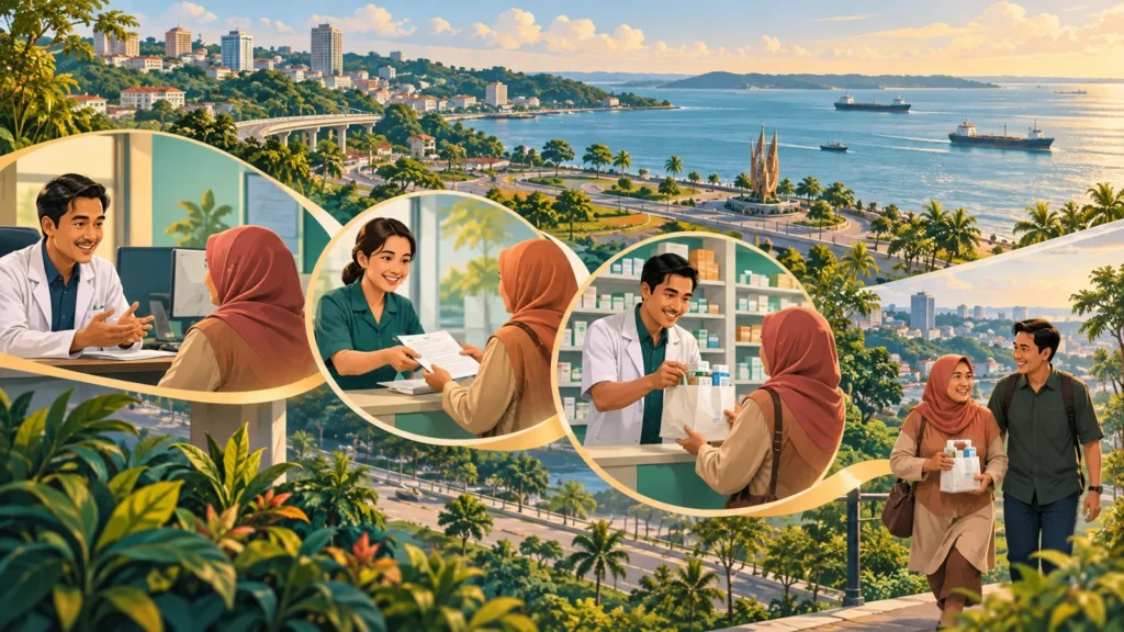 Ilustrasi alur informasi JKN dan Program Rujuk Balik di Balikpapan