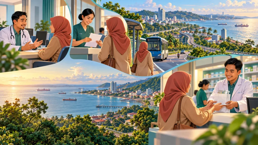 Ilustrasi alur Program Rujuk Balik dari konsultasi hingga apotek di Balikpapan